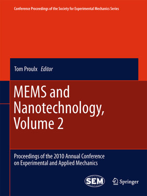 cover image of MEMS and Nanotechnology, Volume 2